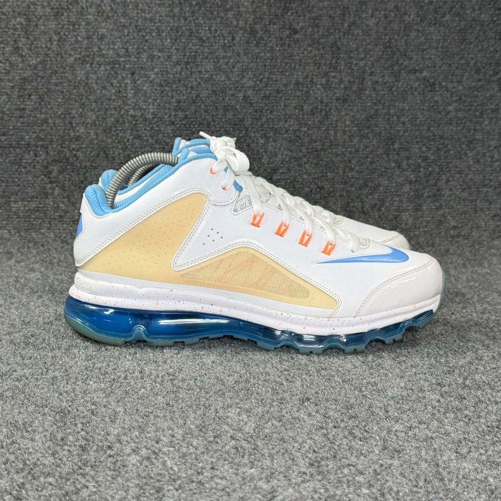 Nike Swingman 360 Pregame TR Shoes Mens 10.5 White Blue Griffey Athletic Sneaker